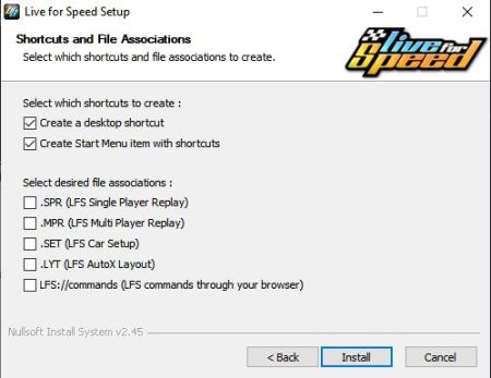 Getting Started/Installing Live for Speed - LFS Manual